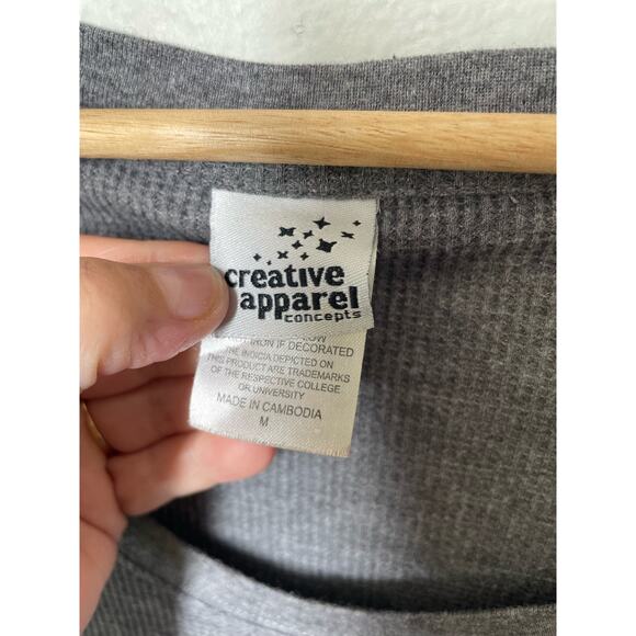 UW University of Washington Huskies Womens Long Sleeve Top Shirt Sz Medium Gray - Picture 3 of 4